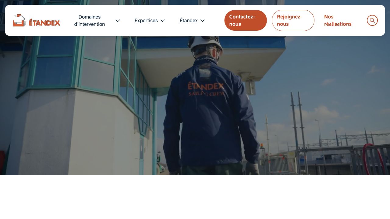 Capture du site de Etandex
