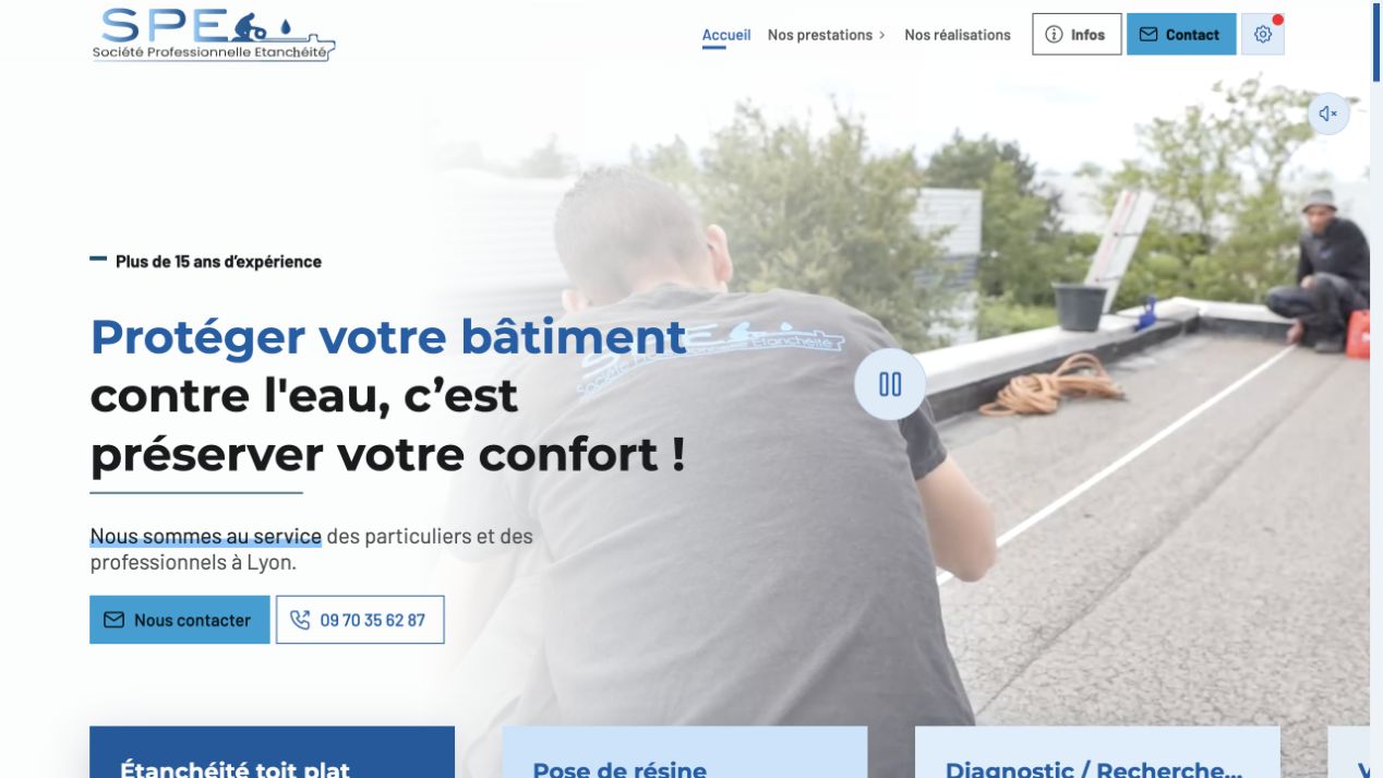 Capture du site de SPE