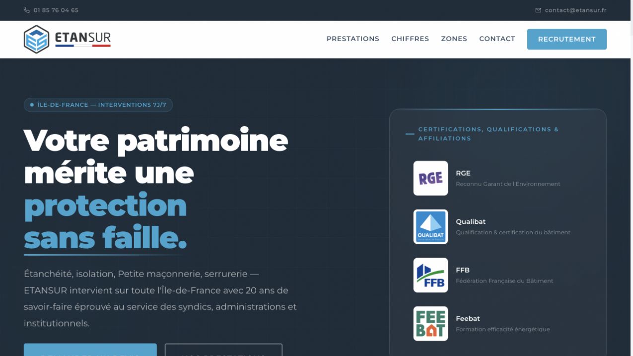 Capture du site de Etansur